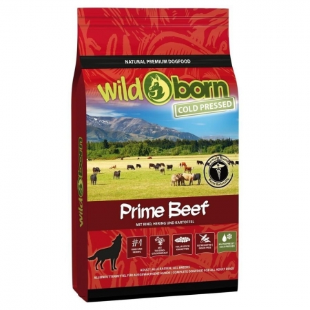 Wildborn PRIME Beef 2 x 12kg kaltgepresst mit Rindfleisch - Doppelpack